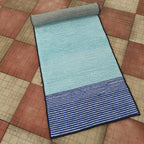 Avioni Luxury Soft Premium Chenille Stripe -Multi Color- Yoga Mat 60cm x 180cm (~2×5.5 Feet)