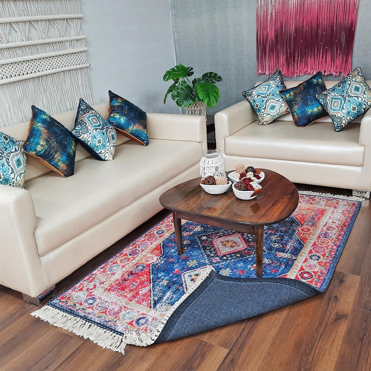 Silk Carpet Modern Distressed Bohemian Design – Living Room Rug – Avioni