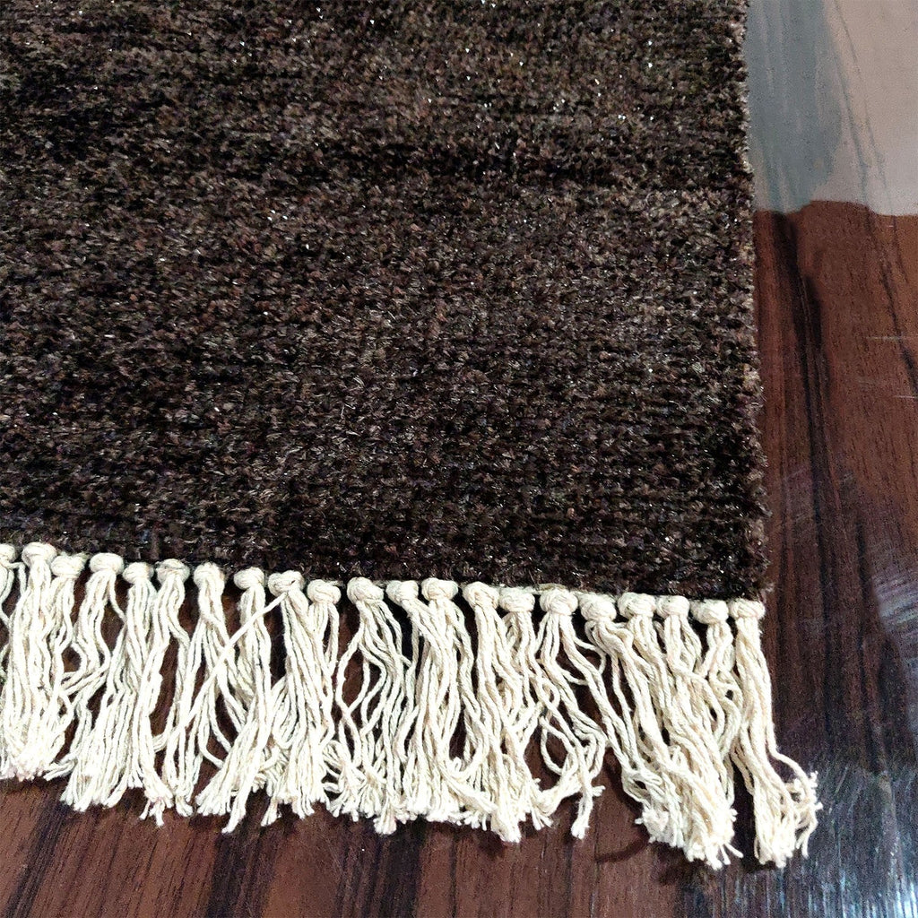 Value Deal-Avioni Carpet For Living Room Lux Wevani Collection - Modern Plain Rug -Coffee