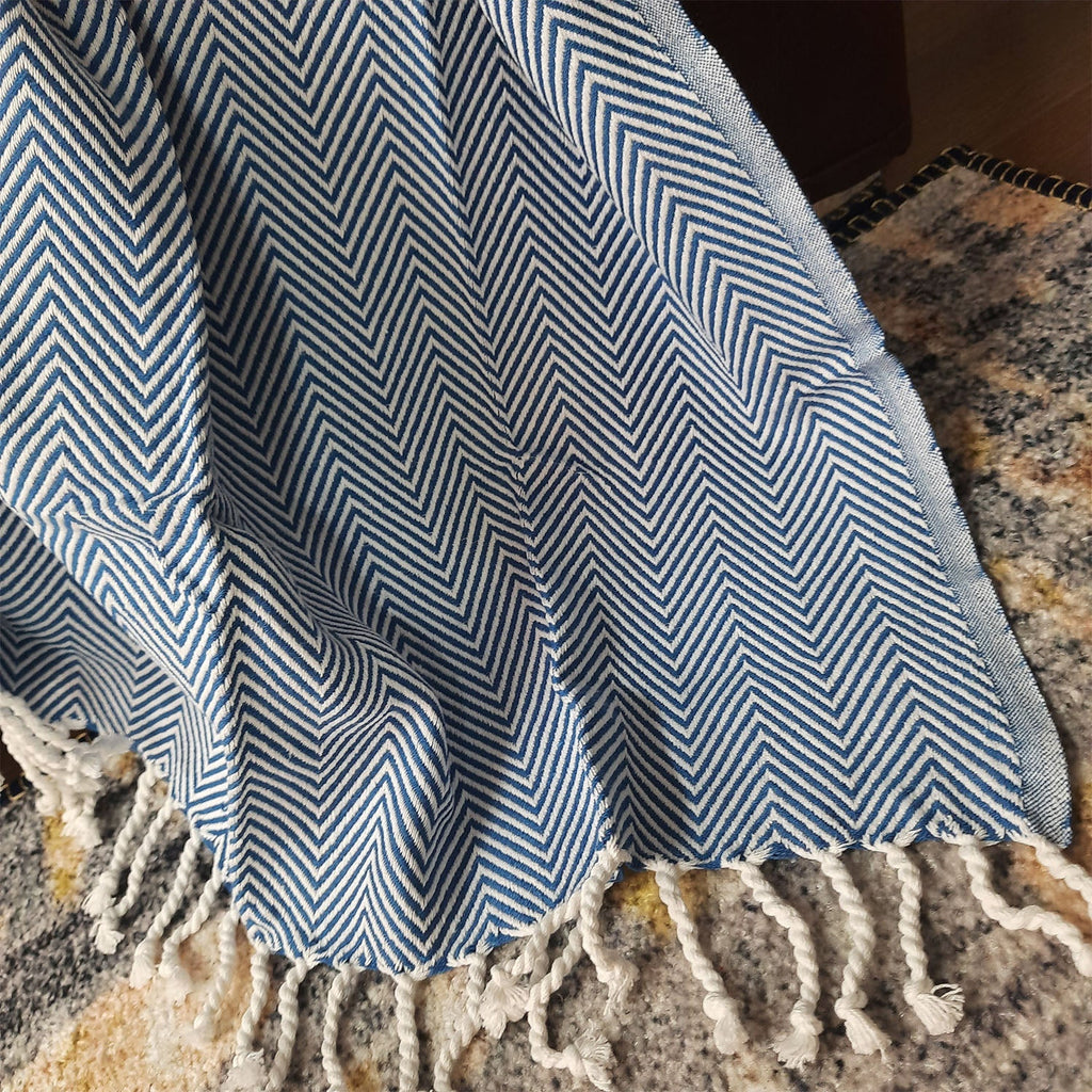 Avioni Premium 100% Cotton Sofa Throws/Blankets-  120cm x 150cm