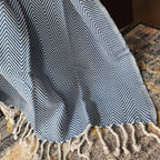 Avioni Premium 100% Cotton Sofa Throws/Blankets-  120cm x 150cm