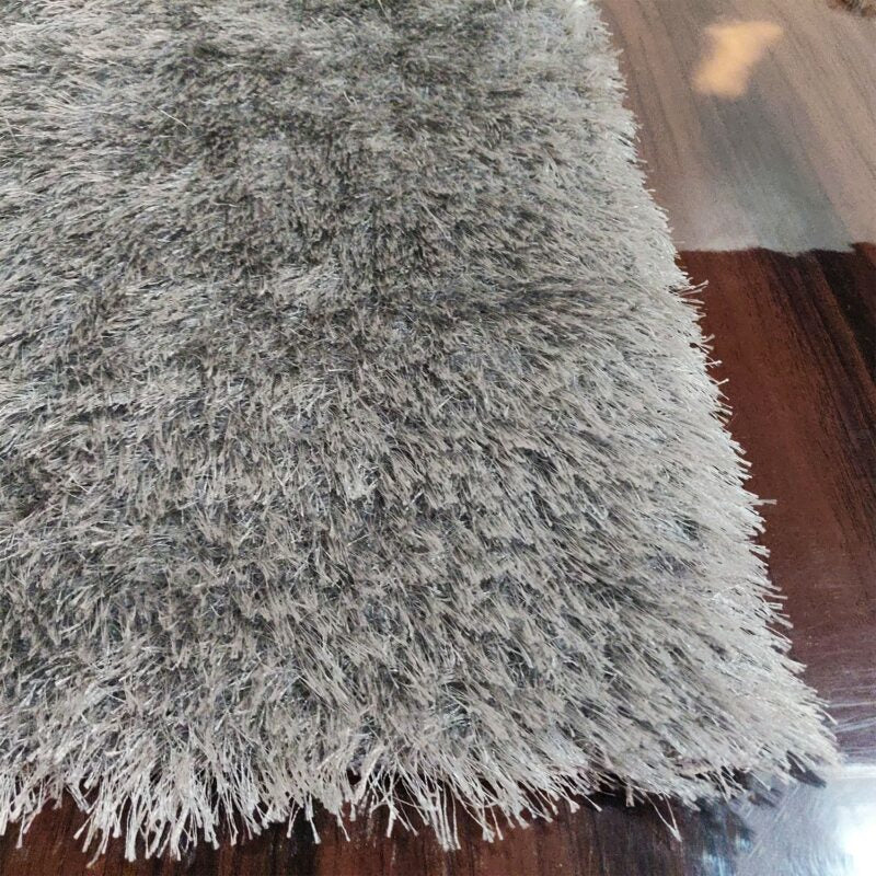 Avioni Rugs Silver Fur Carpets For Living Room-Limited Period Value Deal