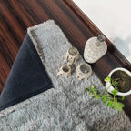 Avioni Rugs Silver Fur Carpets For Living Room-Limited Period Value Deal