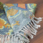 Avioni Sofa Throw for a Chic and Cozy Living Room: Handloom Beautiful Multicolor Traditional Design Virgin Premium Polyester Slub Soft Sofa Throw