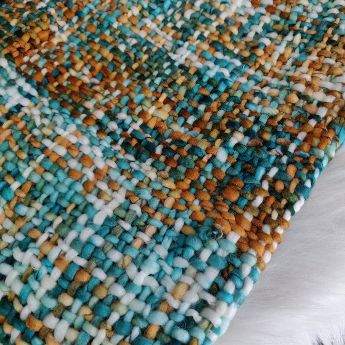 Avioni Sofa Throws/Blankets Super Soft Acrylic Handloom Weaved Blue Multicolour – (Aura Collection)-127×152 cm (50 x 60 Inch)