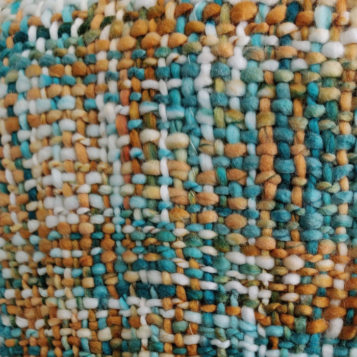 Avioni Sofa Throws/Blankets Super Soft Acrylic Handloom Weaved Blue Multicolour – (Aura Collection)-127×152 cm (50 x 60 Inch)