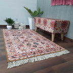 Avioni Washable Luxury Carpets -Ethnic Collection- Trible Floral Design Multishade / Multiple Sizes