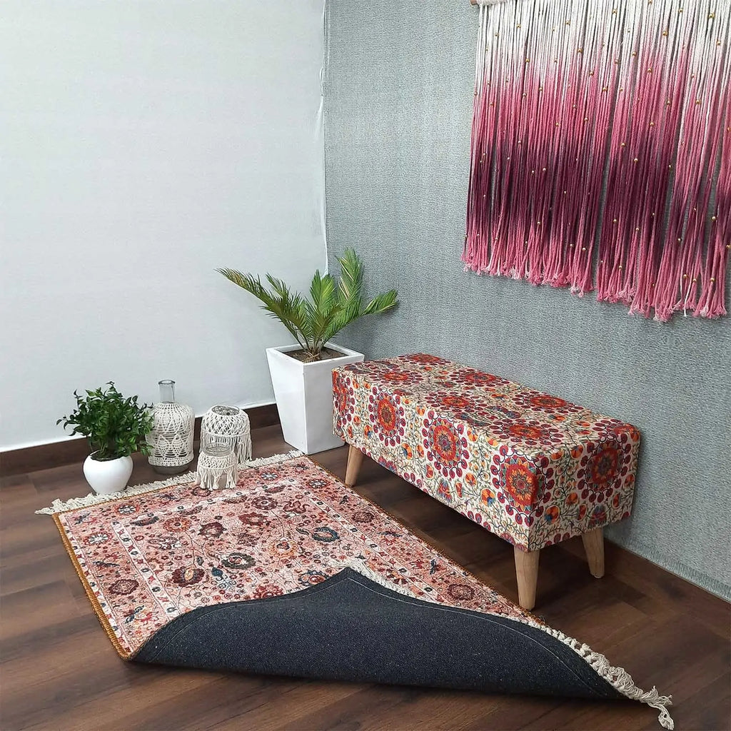 Avioni Washable Luxury Carpets -Ethnic Collection- Trible Floral Design Multishade / Multiple Sizes