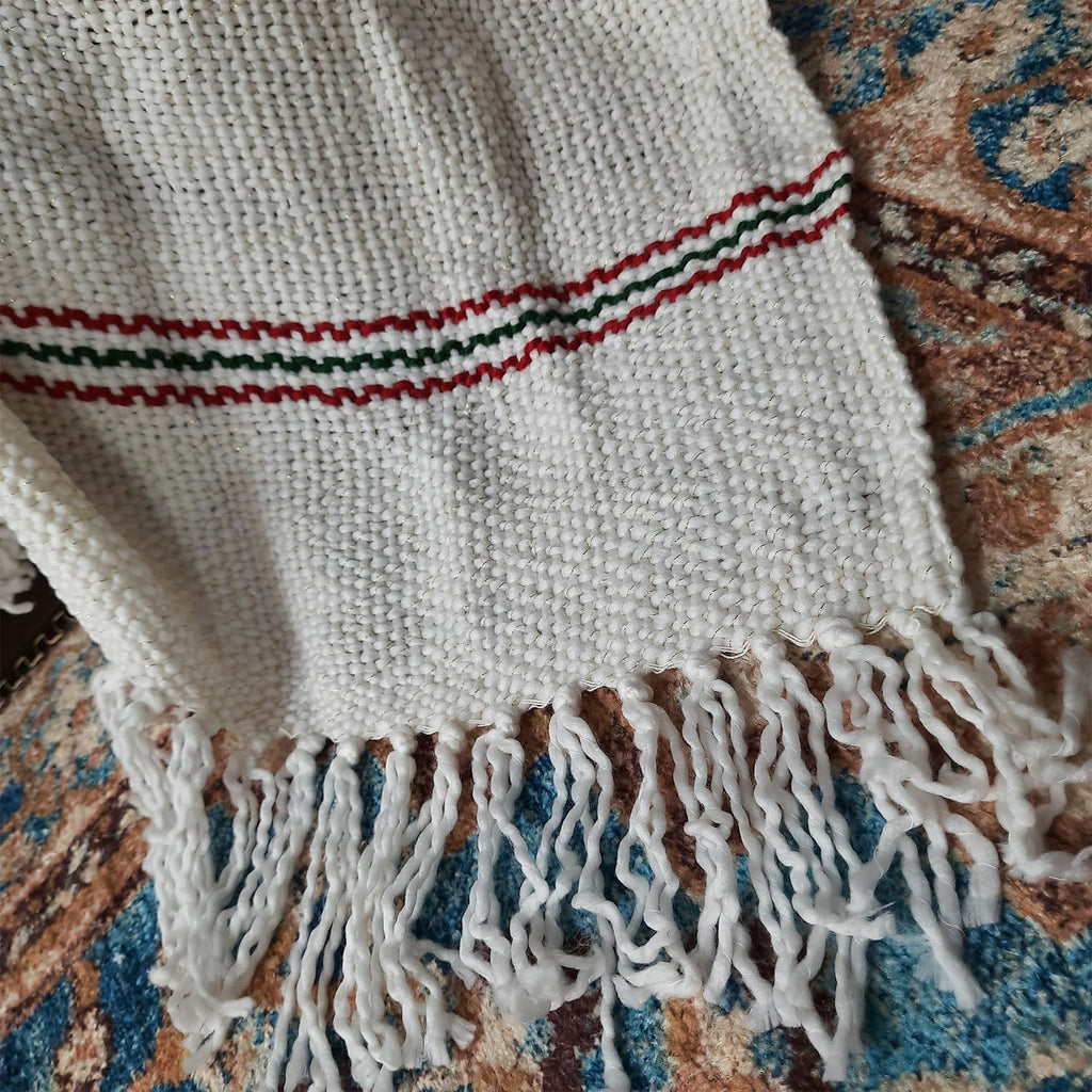 Avioni Sofa Throws/Blankets Super Soft Acrylic Handloom Weaved White – (Aura Collection)-127×152 cm (50 x 60 Inch)