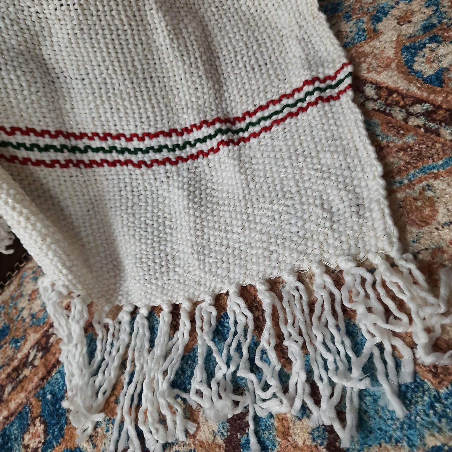 Avioni Sofa Throws/Blankets Super Soft Acrylic Handloom Weaved White – (Aura Collection)-127×152 cm (50 x 60 Inch)