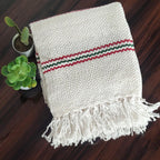 Avioni Sofa Throws/Blankets Super Soft Acrylic Handloom Weaved White – (Aura Collection)-127×152 cm (50 x 60 Inch)
