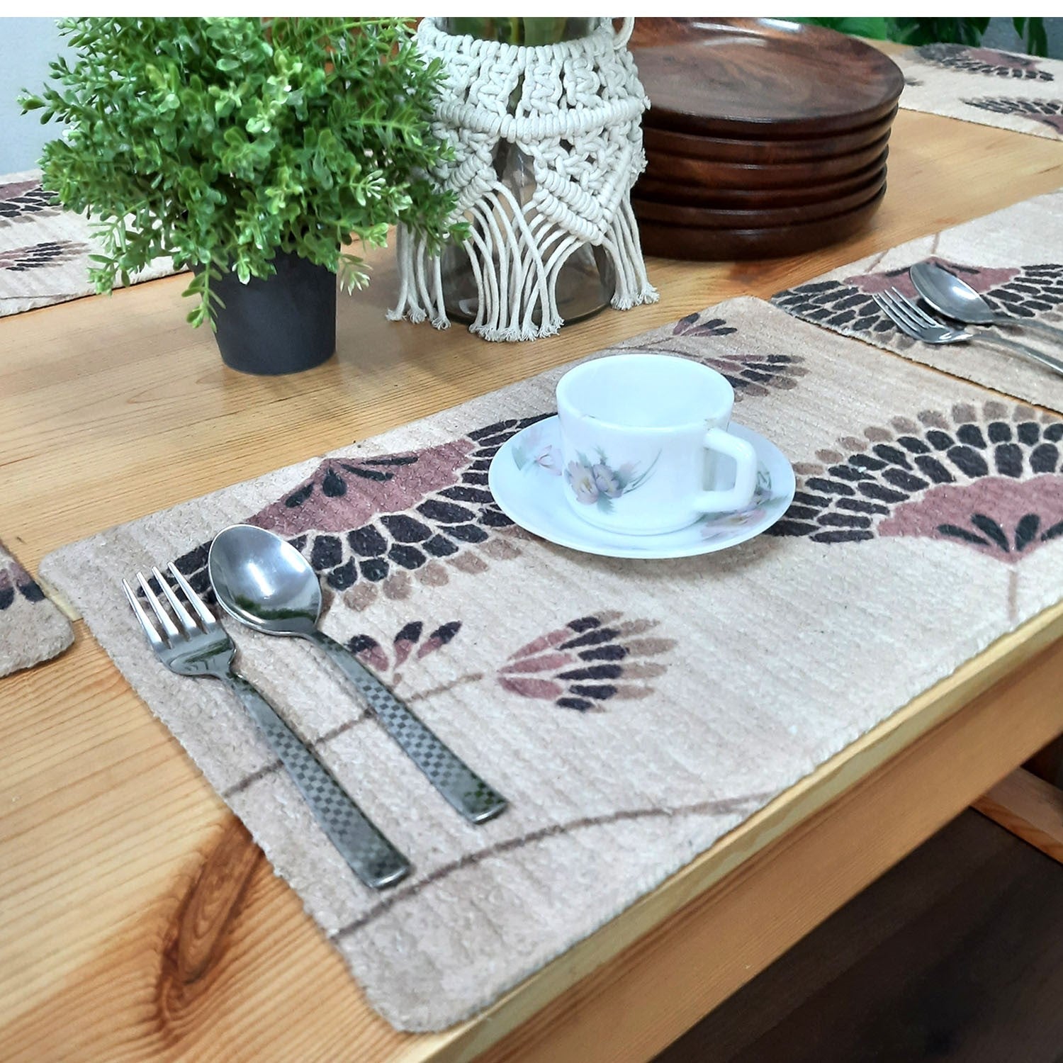 All Natural Cotton Braided Mats- “Natura Collection By Avioni”-Washable-Elegant And Exclusive- Good for Gifting (29×44 cms)