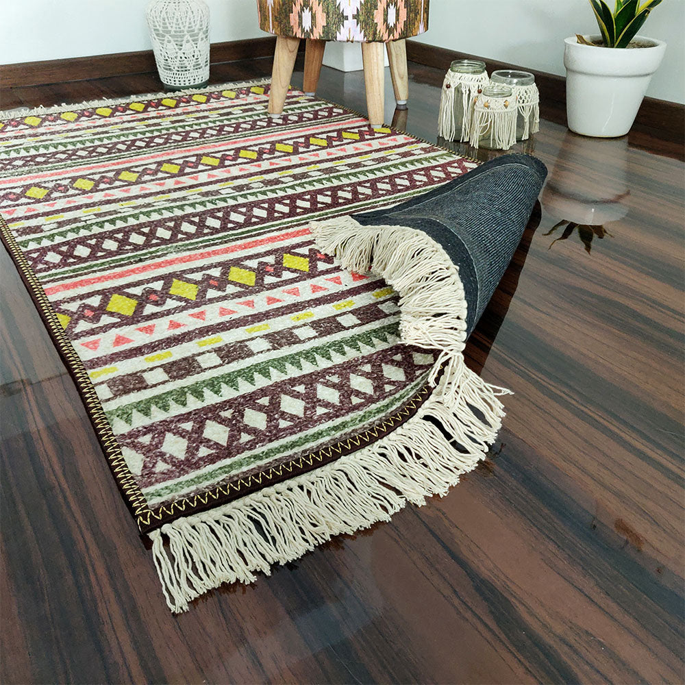 Avioni Carpets for Living Room – Neo Modern Collection Brown Carpet/Rug -120cm x 180cm (~4feet x 6feet)