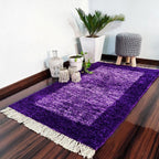 Avioni Carpets for Living Room/Pooja Room – Wevani Collection Purple Tid-Die Carpet/Rug – 90cm x 150cm (~3×5 Feet)
