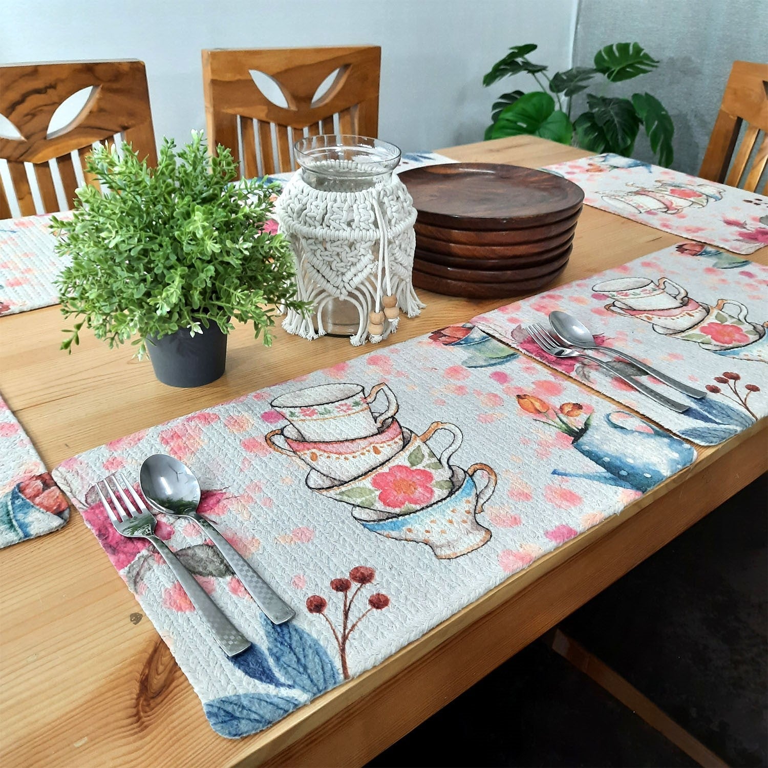 All Natural Cotton Braided Mats- “Natura Collection By Avioni”-Washable-Elegant And Exclusive- Good for Gifting (29×44 cms)