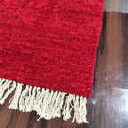 Avioni Carpets for Living Room/Pooja Room – Wevani Collection Red Carpet/Rug – 90cm x 150cm (~3×5 Feet)