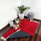 Avioni Carpets for Living Room/Pooja Room – Wevani Collection Red Carpet/Rug – 90cm x 150cm (~3×5 Feet)