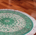 Avioni Persian Carpets For Living Room – Round -Green
