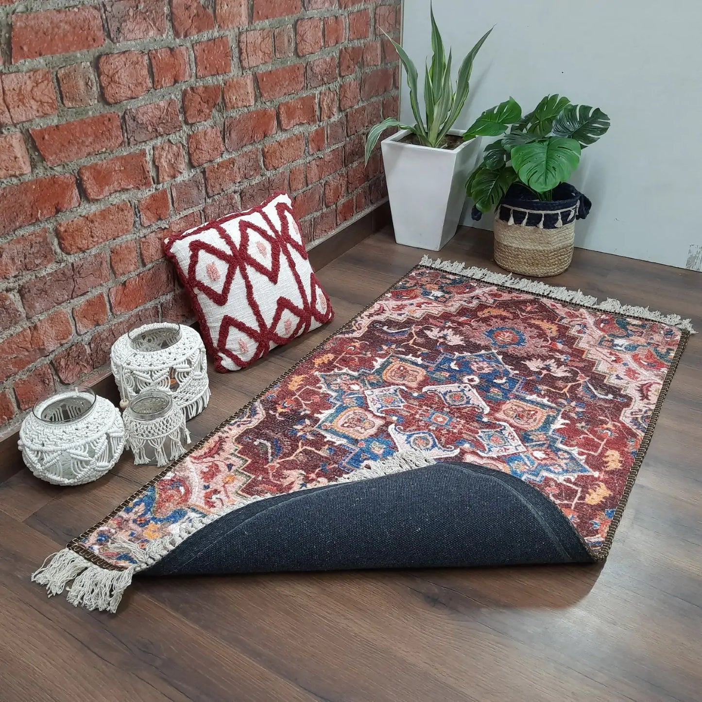 Avioni Washable Luxury Carpets-Ethnic Collection – Trible Design Multicolour / Multiple Sizes