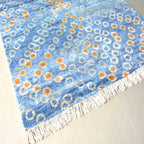 Hand Knotted Silk Carpet Blue Around 225 Knots Per Sq Inch – 120cm x 180cm (~4×6 Feet)- A Gift For Generations