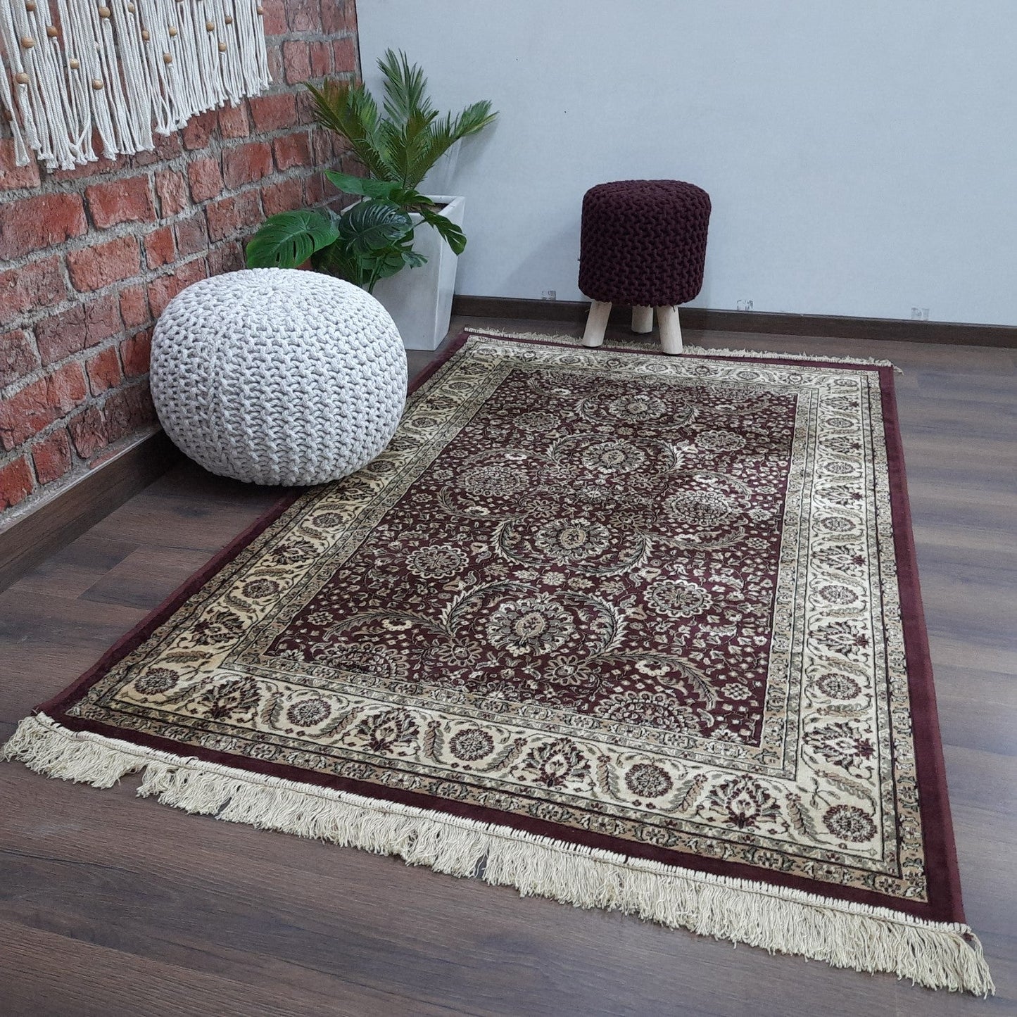 Persian Rugs – Premium Silk Carpet – 120cm x 180cm (~4×6 Feet)-Avioni