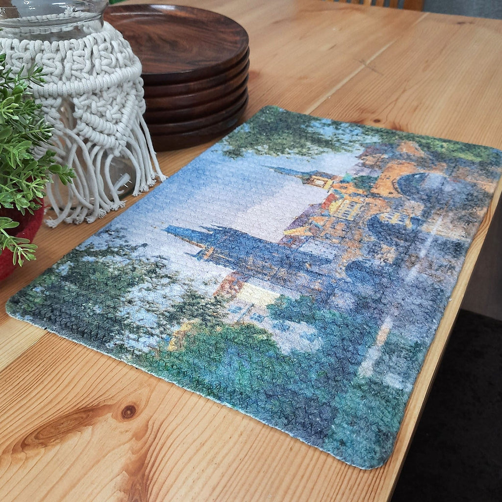 All Natural Cotton Braided Mats- “Natura Collection By Avioni”-Washable-Elegant And Exclusive-Old Town-Good for Gifting (29×44 cms)