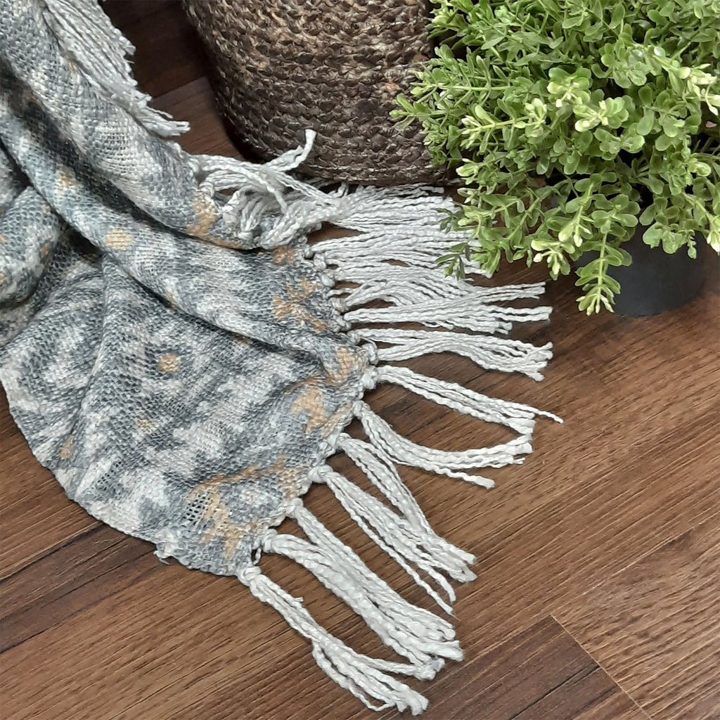 Avioni Beautiful Soft Sofa Throw | Boho Inspired Design Virgin Premium Polyester Slub Handloom Sofa Throw