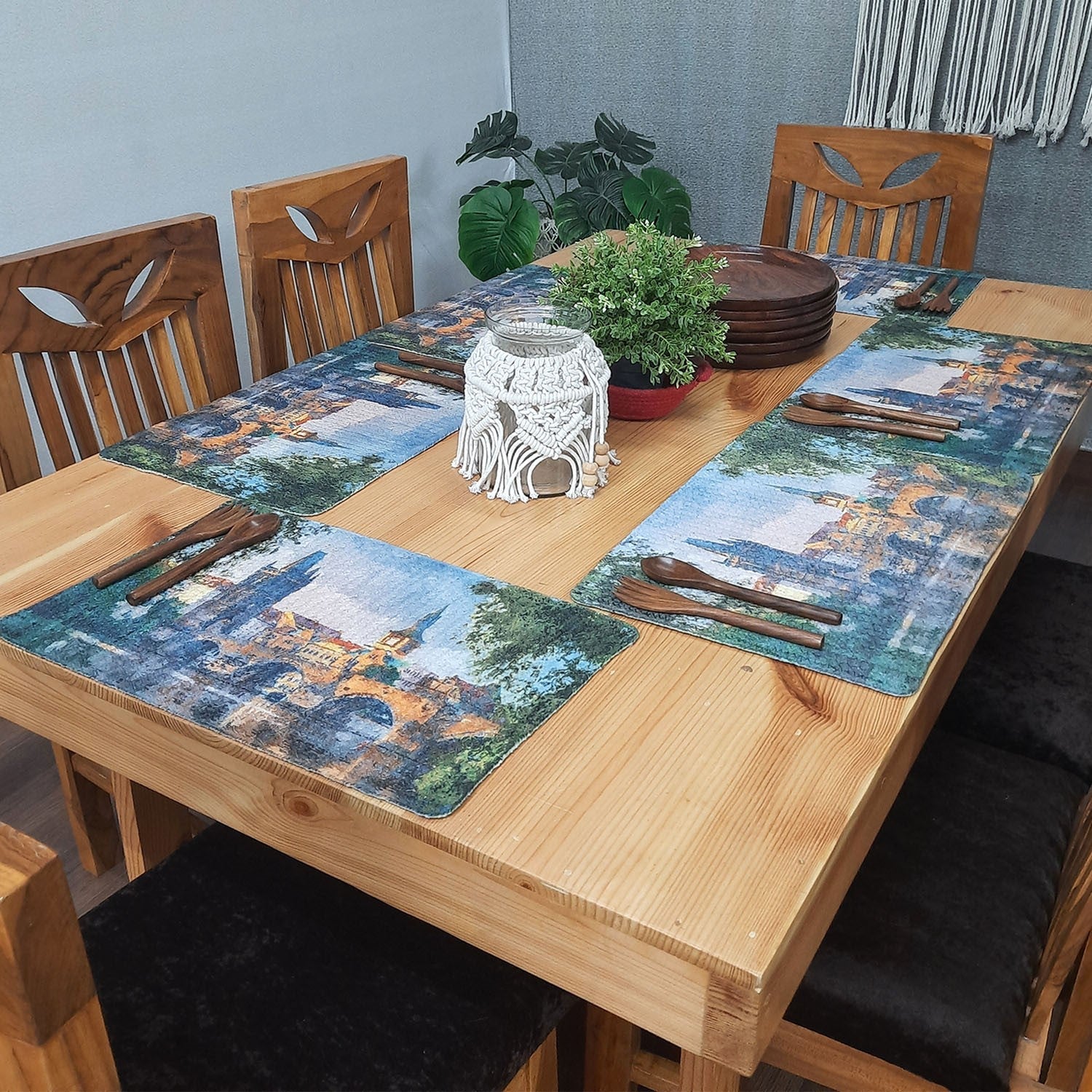 All Natural Cotton Braided Mats- “Natura Collection By Avioni”-Washable-Elegant And Exclusive-Old Town-Good for Gifting (29×44 cms)