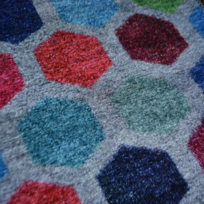 Silk Carpet Modern Design Collection Multicolour Abstract – Living Room Rug – 90cm  x 150 cm( 3 Feet × 5 Feet) - Avioni