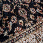 Silk Carpet Persian Design Collection Black – Living Room Rug – 90 cm x 150 cm (~3 Feet x 5 Feet) - Avioni