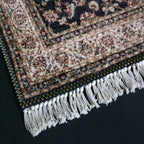 Silk Carpet Persian Design Collection Black – Living Room Rug – 90 cm x 150 cm (~3 Feet x 5 Feet) - Avioni