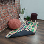 Avioni Carpets for Living Room – Neo Modern Collection Pink Multicolour Carpet/Rug - 90cm x 150cm (~3Feet × 5Feet)