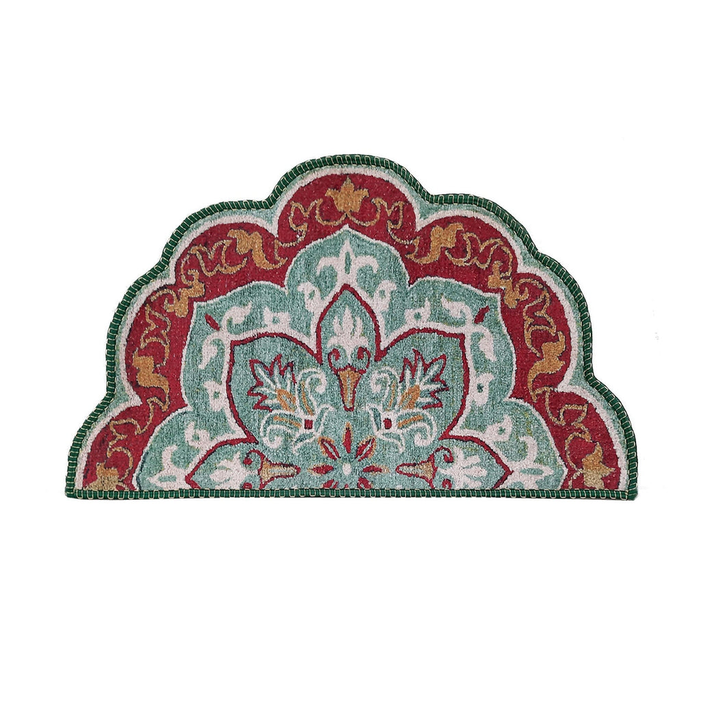 Avioni Home Floor Mats in Beautiful Rangoli Modern Petals Design | Anti Slip, Durable & Washable | Outdoor & Indoor