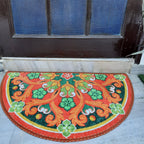 Avioni Home Floor Mats in Beautiful Rangoli Design | Anti Slip, Durable & Washable | Outdoor & Indoor