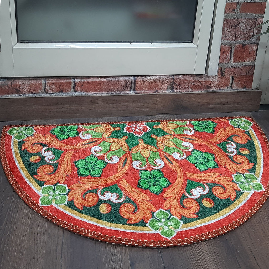 Avioni Home Floor Mats in Beautiful Rangoli Design | Anti Slip, Durable & Washable | Outdoor & Indoor