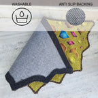 Avioni Home Floor Mats in Beautiful Persian Cutout Design | Anti Slip, Durable & Washable | Outdoor & Indoor