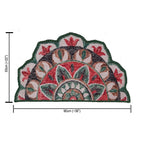 Avioni Home Floor Mats in Beautiful Rangoli Design | Petals Design | Anti Slip, Durable & Washable | Outdoor & Indoor