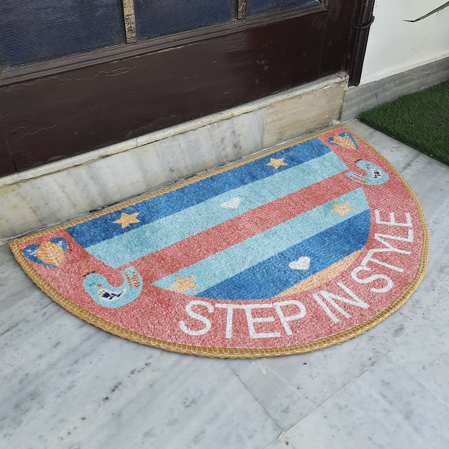 Avioni Home Floor Mat “Step in Style” Modern Design  | Anti Slip, Durable & Washable | Outdoor & Indoor