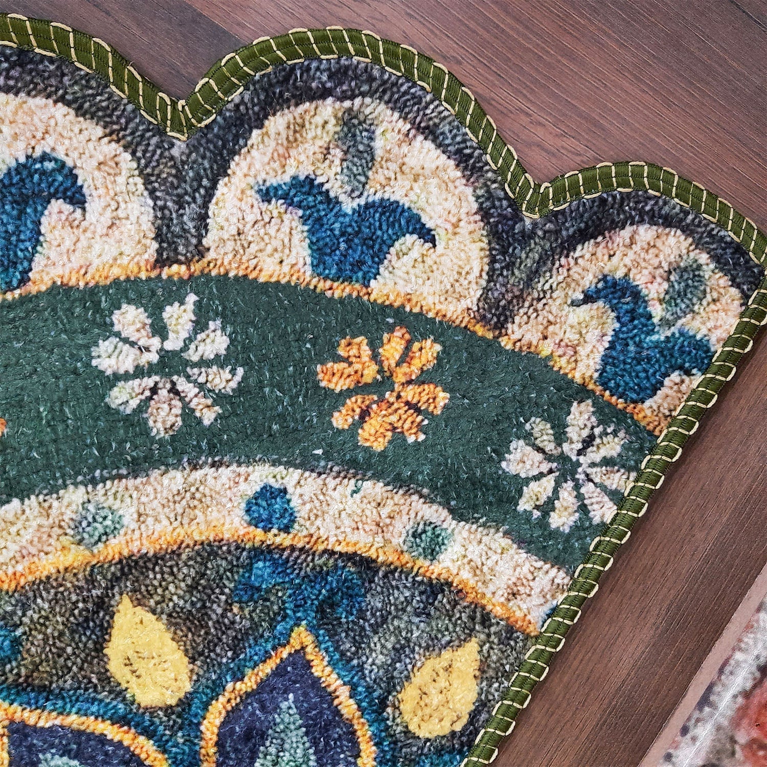 Avioni Home Floor Mats in Beautiful Traditional Rangoli Colors | Anti Slip, Durable & Washable | Outdoor & Indoor