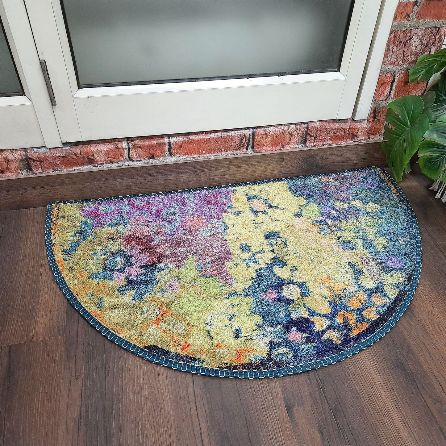 Avioni Home Floor Mats in Beautiful Colorful Abstract Design | Anti Slip, Durable & Washable | Outdoor & Indoor