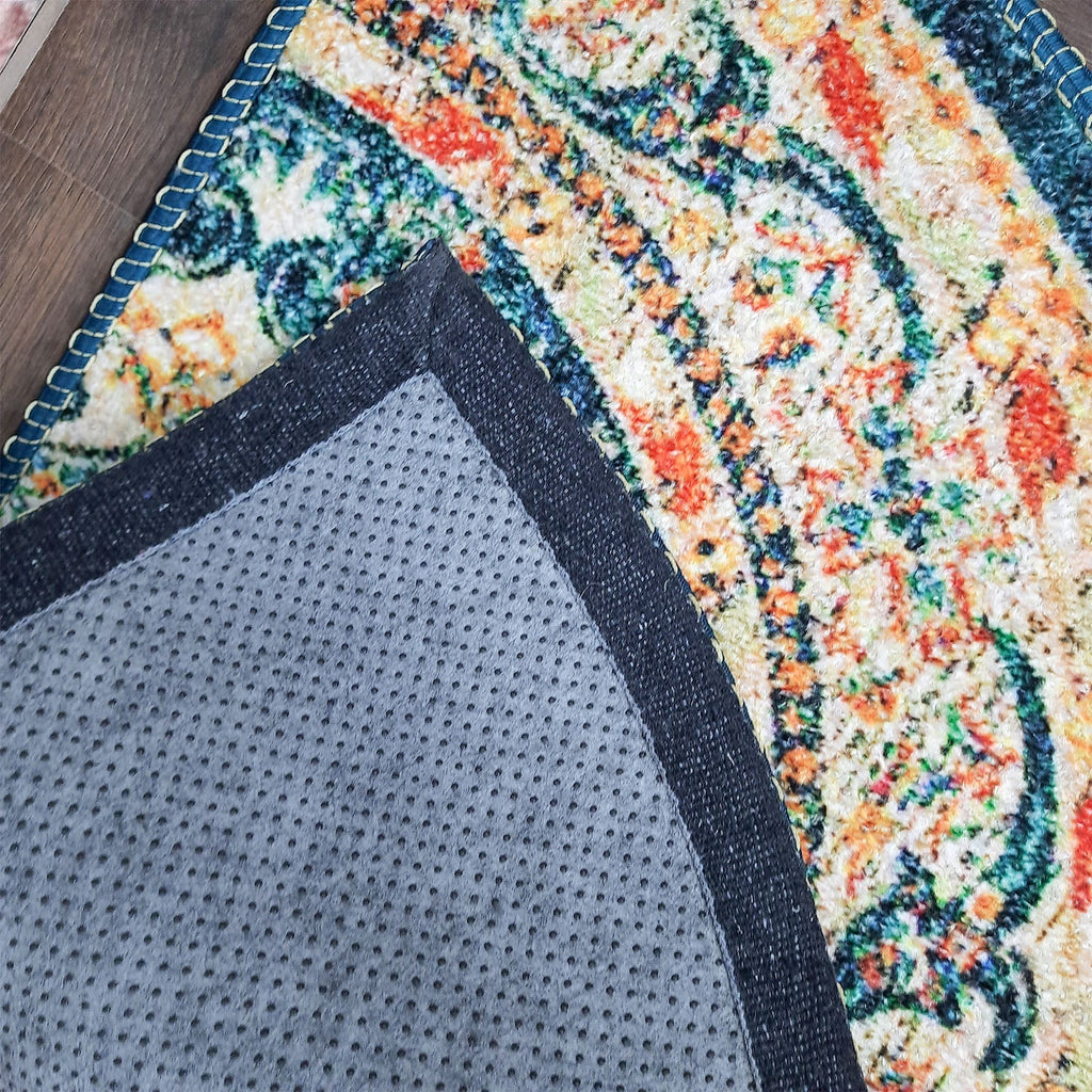 Avioni Home Floor Mats in Beautiful Traditional Persian Design | Anti Slip, Durable & Washable | Outdoor & Indoor