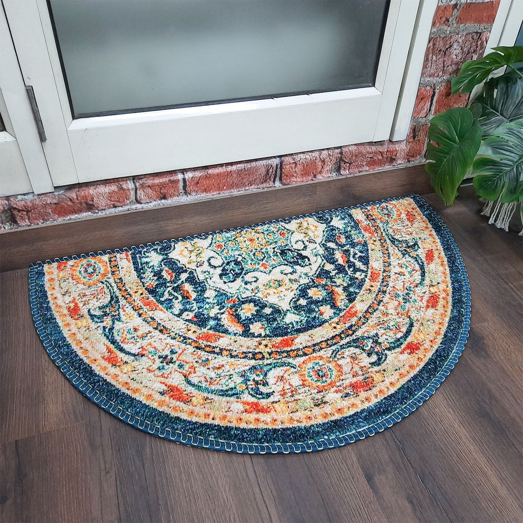 Avioni Home Floor Mats in Beautiful Traditional Persian Design | Anti Slip, Durable & Washable | Outdoor & Indoor