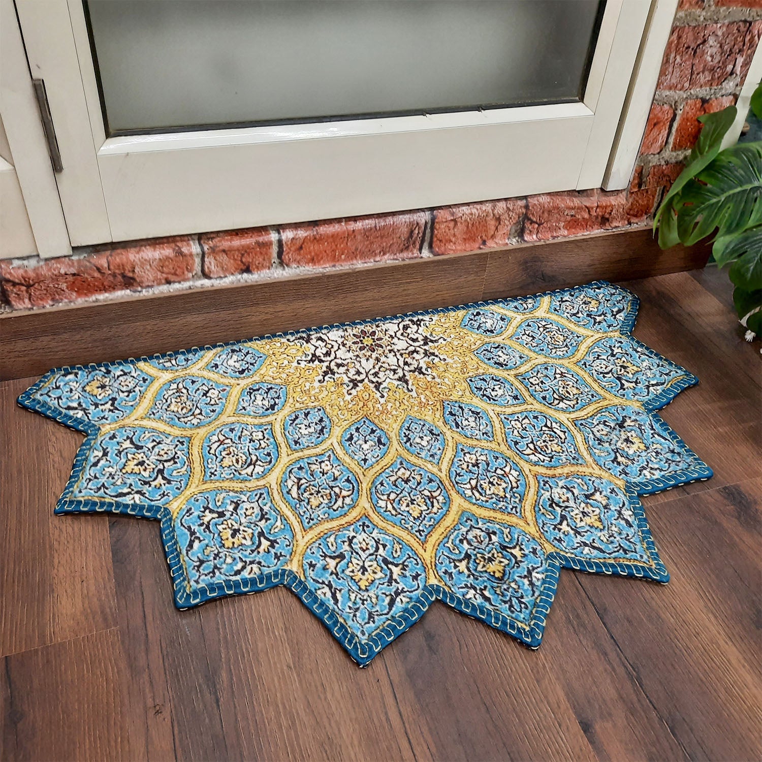 Avioni Home Floor Mats in Beautiful Traditional Persian Cutout Design | Anti Slip, Durable & Washable | Outdoor & Indoor