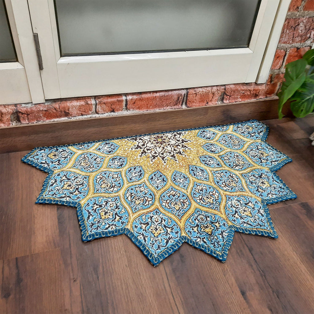 Avioni Home Floor Mats in Beautiful Traditional Persian Cutout Design | Anti Slip, Durable & Washable | Outdoor & Indoor
