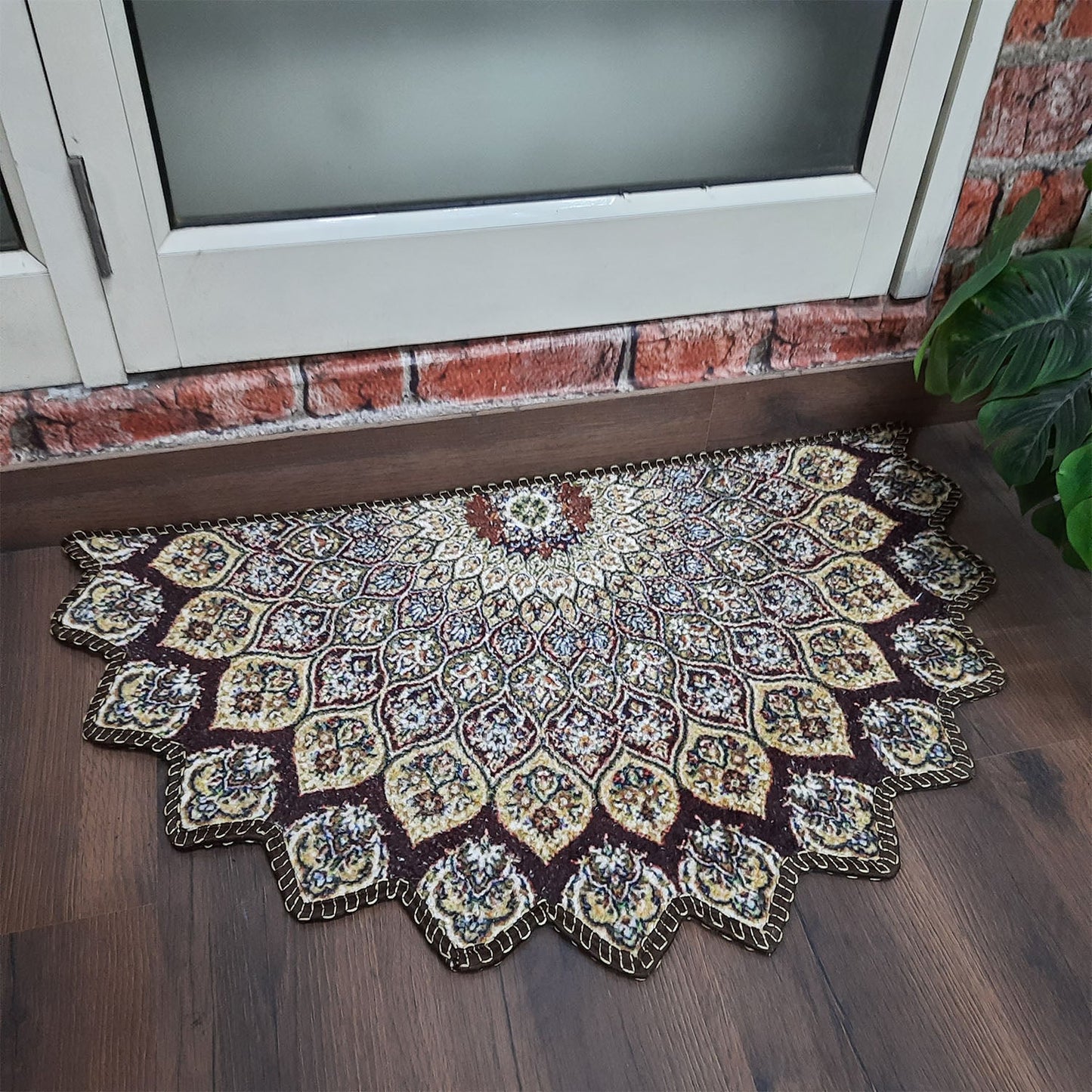 Avioni Home Floor Mats in Beautiful Traditional Persian Cutout Design | Anti Slip, Durable & Washable | Outdoor & Indoor