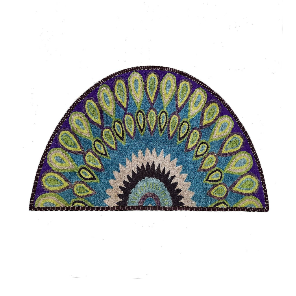 Avioni Home Floor Mats in Beautiful  Rangoli Design | Anti Slip, Durable & Washable | Outdoor & Indoor