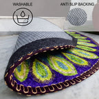 Avioni Home Floor Mats in Beautiful  Rangoli Design | Anti Slip, Durable & Washable | Outdoor & Indoor