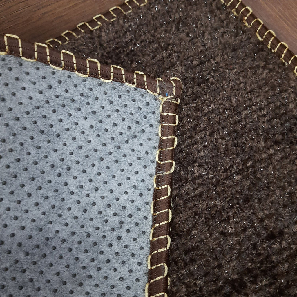 SET OF FOUR | Avioni SlipToGrip Universal Doormat | Coffee, Size 35cm x 55cm | Anti Slip, Durable & Washable | Outdoor & Indoor
