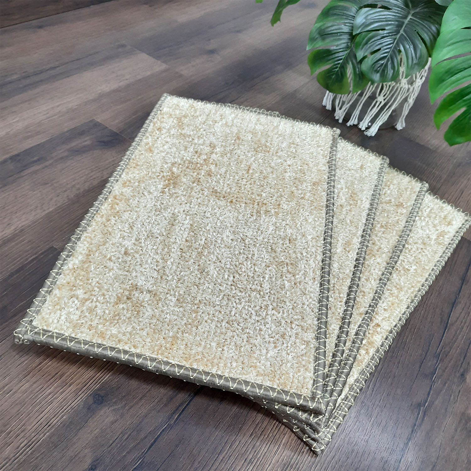 SET OF FOUR | Avioni SlipToGrip Universal Doormat | 35cm x 55 cm | Anti Slip, Durable & Washable | Outdoor & Indoor