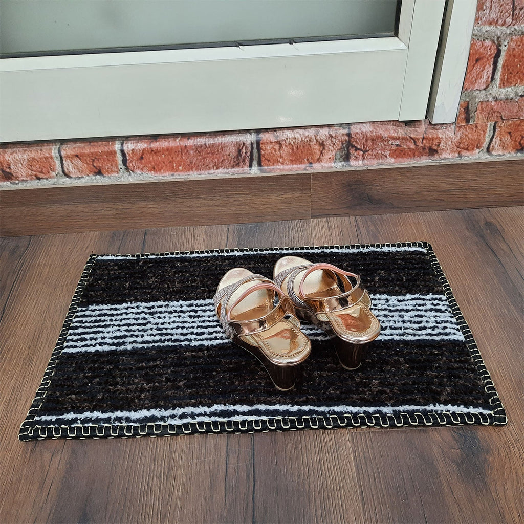 SET OF FOUR | Avioni SlipToGrip Universal Doormat | Coffee, Size 35cm x 55cm | Anti Slip, Durable & Washable | Outdoor & Indoor